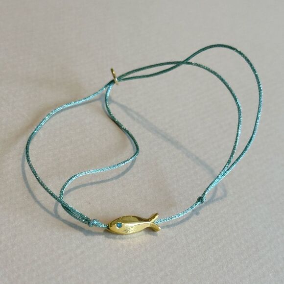 Gold Fish Charm anklet #1548 - Picture 3 of 4